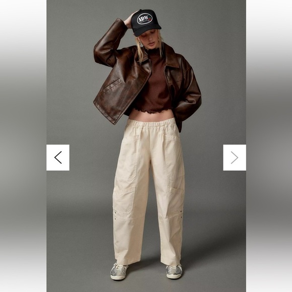 Urban Outfitters BDG Charli Cargo Pants Wide Leg Baggy Pockets Size small NWOT - Picture 1 of 8